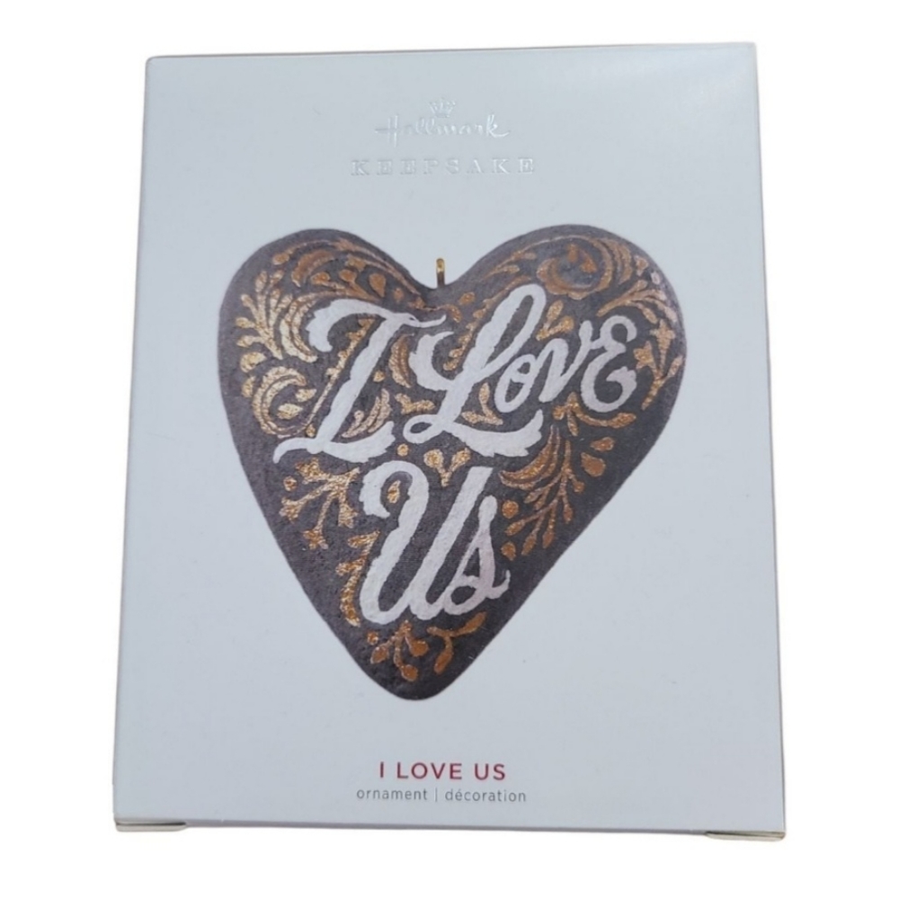 🩶 I Love Us Heart Hallmark Keepsake Christmas Ornament 2019